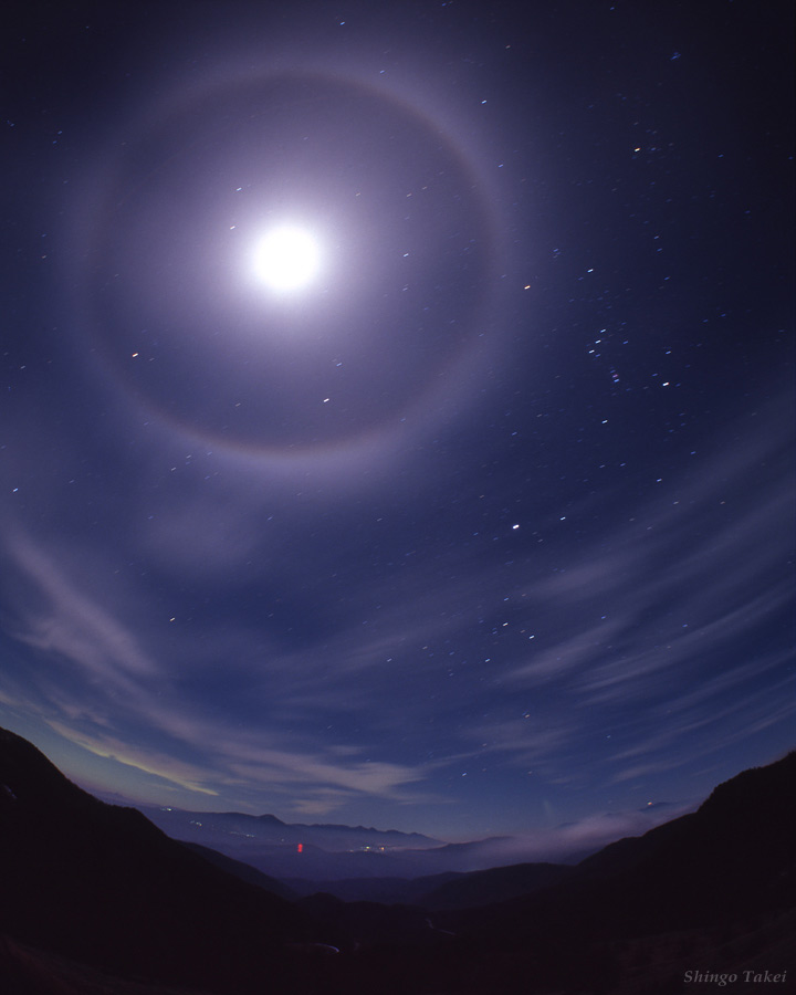 Lunar Halo Lights Up Orion in Skywatcher Photo